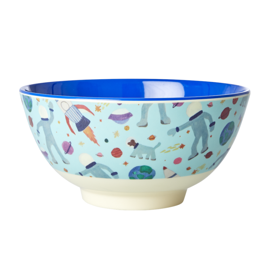 Space Print Melamine Bowl Rice DK